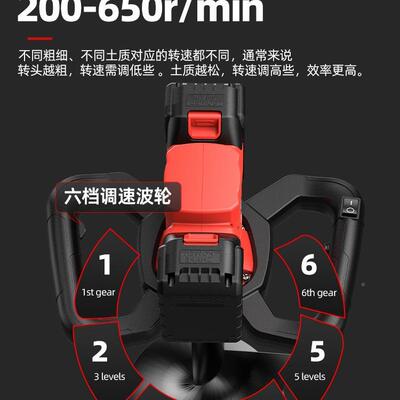 现货锂桩电动地充电JAW式挖坑打洞机果园施肥种植树打电钻孔机钻