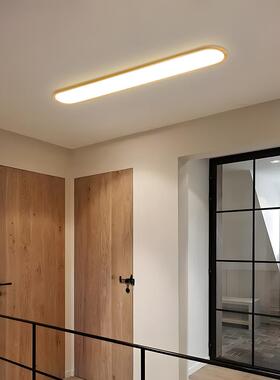 过吸道顶灯中风木纹入户玄古台关现代简70104约长条衣帽间走廊阳