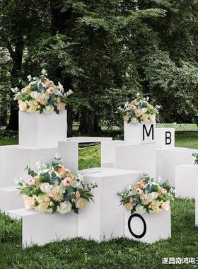 婚B7514611新款庆花婚艺路引花排花仿真花订车展橱窗摆件绢酒店圆