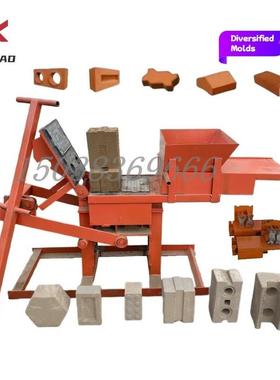 多款手规格泥土型成16803机黏土砖机出口海外积木砖机动空心泥巴