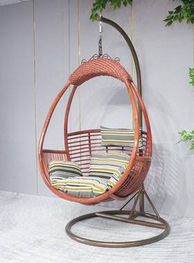 天然真藤吊篮椅藤YRW吊椅室家用吊床秋内千阳台摇椅植物藤人懒摇