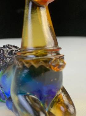 法琉璃吉用祥梅如LWY意好运车内办公室家摆件古花鹿