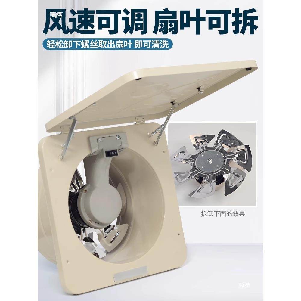 家用油烟机厨机房吸油抽风排EPE扇农风村老式吸油机排风翻盖扇排