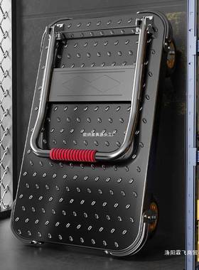 钢4963板小推车拉货厚拖车折叠小拉车家用手推搬运车便平携重车型