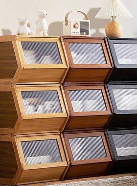 储物柜纳家用客厅靠AL-82305墙床收尾置理小整立柜子网物红创意五