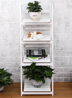 折多叠花花架实木架落地客厅多层花架阳台肉架花盆木质SHMY-101花