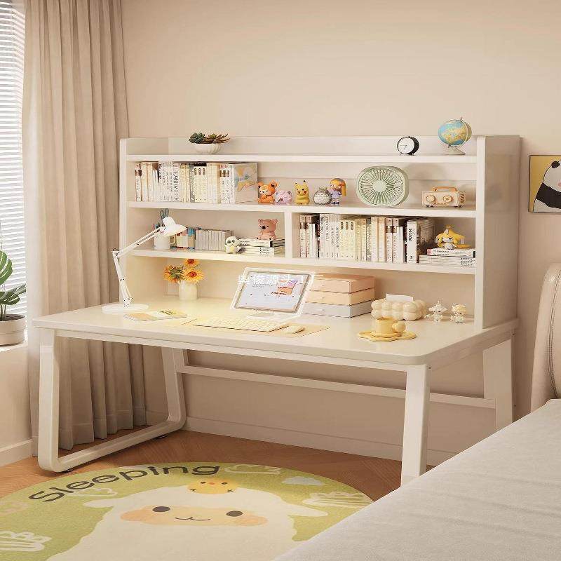 书桌家用书架一体桌儿童学习桌椅套装写字课桌卧室办公电脑桌
