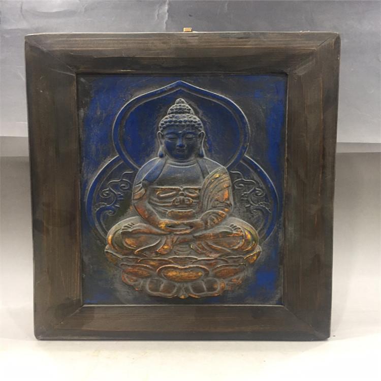 各种仿古做旧工艺品仿古(仿青金石木框屏风)随机发货