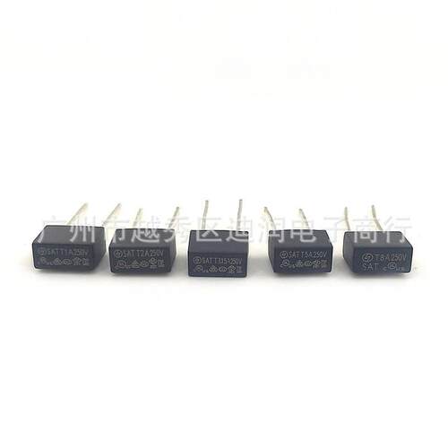 黑色392方形保险管250V保险丝慢断T500mA1A2A3.15A5A6.3A8A10A