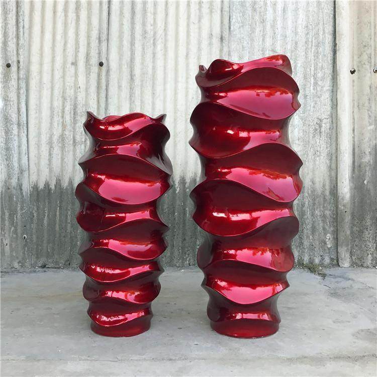 玻璃钢落地大花瓶售楼部大厅家居客厅波浪纹样板间花艺美陈摆件,工业油品/胶粘/化学/实验室用品,其他实验室设备,淘宝优惠券,粉丝福利购,淘宝优惠卷