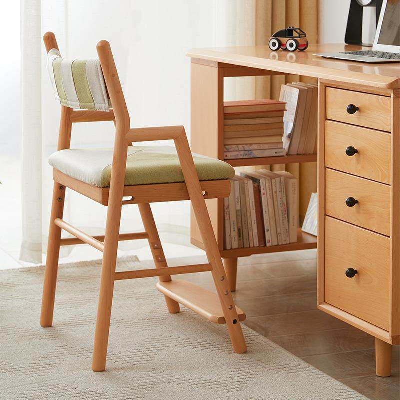 儿童学习椅子实木写字椅学生可升降多功能家用简约餐椅拆洗成长椅