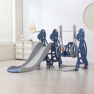 大恐龙儿童滑滑梯室内外家用加高扶手宝宝婴幼儿滑梯秋千组合