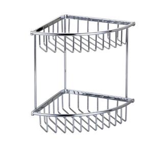 浴室厨房不锈钢网篮卫生间双层铜网篮置物架