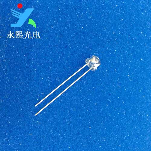 5MM长脚白发橙led直插灯珠发光二极管F5草帽灯珠