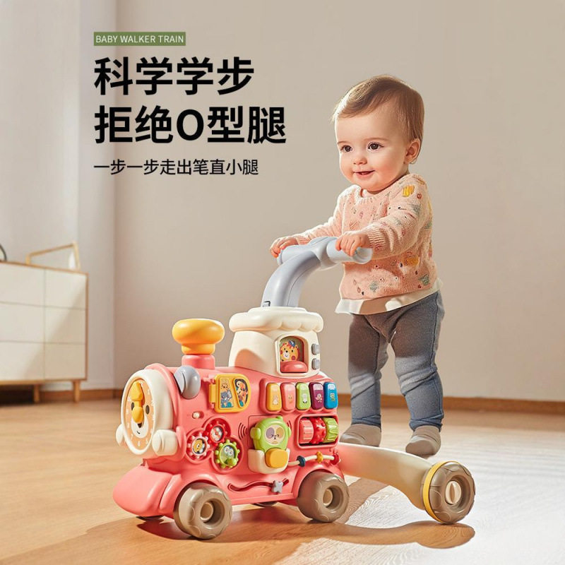 跨境智趣火车学步车益智手推车宝宝滑行车0-3岁儿童节玩具5合1