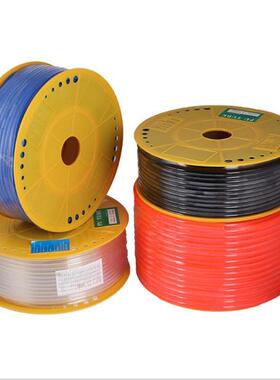 进口料PU气管8*5空压机高压气动软管PU6*410*6.5透明红蓝黑色