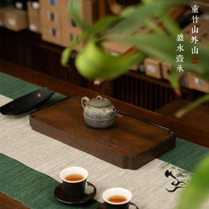 中式重竹壶承储水式干泡台长方形小号茶盘蓄水托盘家用茶台茶托盘,农用物资,其他肥料,淘宝优惠券,粉丝福利购,淘宝优惠卷