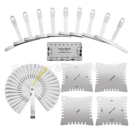 吉他配件吉他测量工具弦高尺间隙尺T形尺乐器维修测量套装