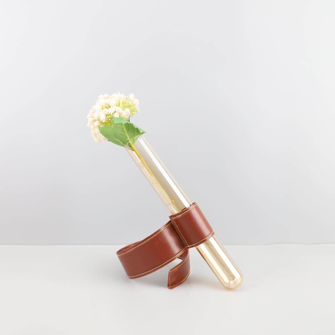 现代简约皮革玻璃试管花瓶摆件客厅卧室电视柜餐厅玄关办公室饰品,工业油品/胶粘/化学/实验室用品,其他实验室设备,淘宝优惠券,粉丝福利购,淘宝优惠卷