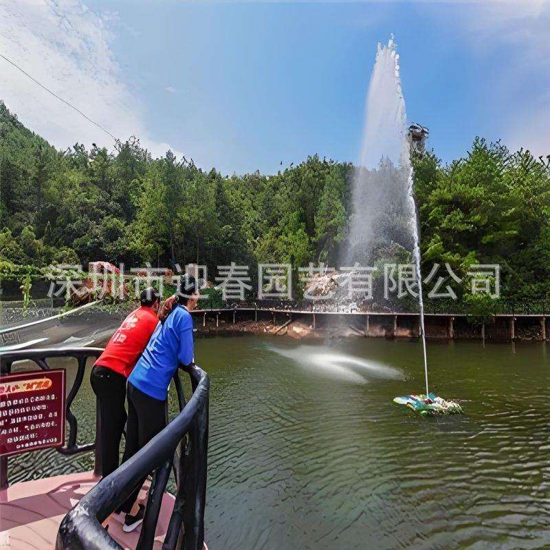 网红呐喊喊泉景区音乐扫码户外喇叭牛角号角喷泉声控全套设备