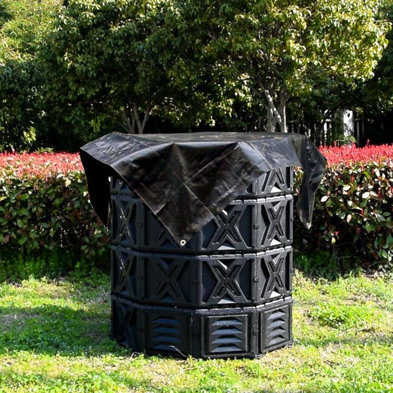 720L大容量树叶堆肥箱户外农村园艺厨余发酵堆肥厩种植框