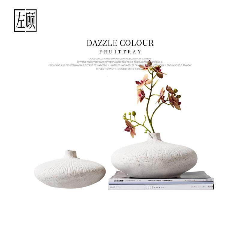 现代简约新中式白色陶瓷花瓶摆件客厅玄关插花器茶几边几软装饰品,农用物资,其他肥料,淘宝优惠券,粉丝福利购,淘宝优惠卷