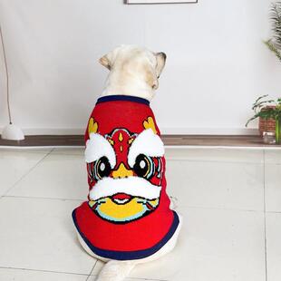 大型犬新年衣服狗狗拉布拉多金毛哈士奇边牧田园犬过拜年现货