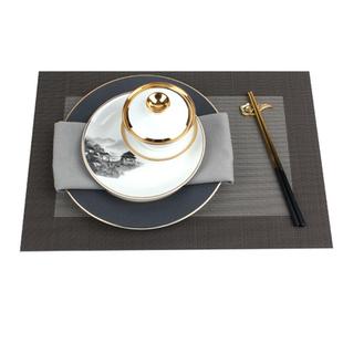 新中式 餐盘摆件样板房摆台远居B 餐盘轻奢中式