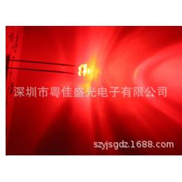 8mm红发红8MM红发红红灯红色F8红光直插LED发光二极管