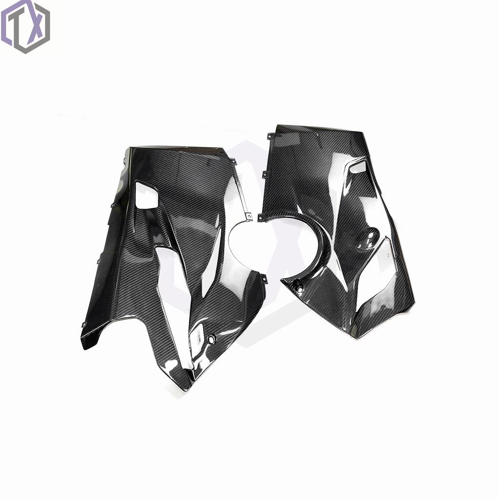 适用于杜卡迪PanigaleV4V4S街霸改装碳纤维配件下导流罩干碳