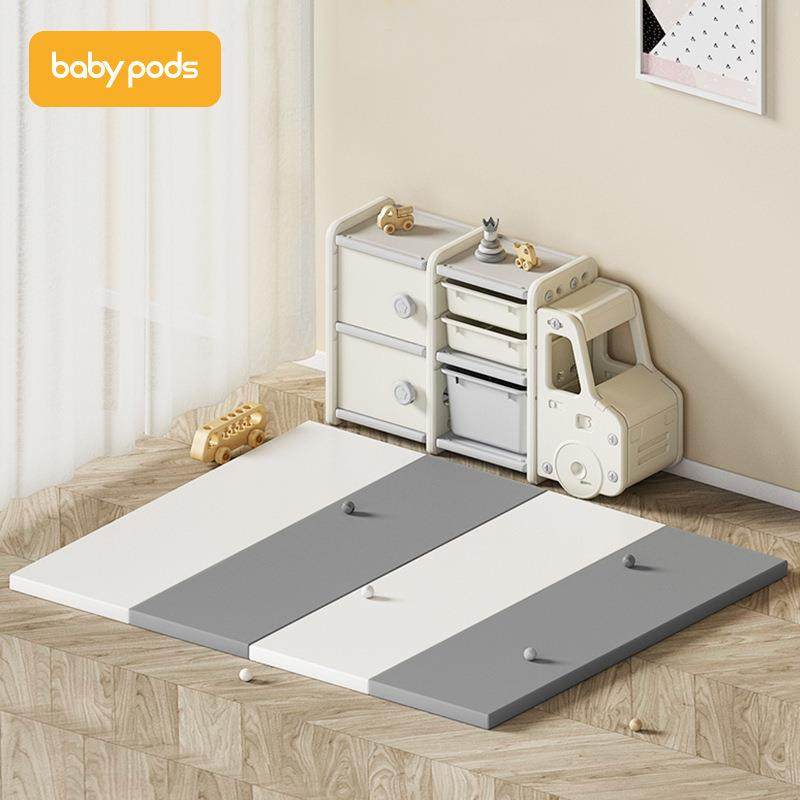 babypods宝宝折叠爬行垫客厅儿童婴幼儿xpe爬爬垫垫子地垫加厚5cm