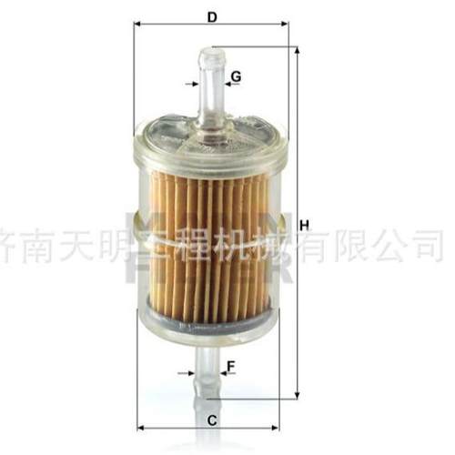 曼牌WK42/2柴油滤芯适用宝马压路机SR250SR175MANN-FILTER正