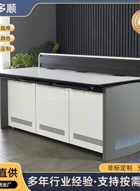 工作台网络指挥中心操作台现货工厂加厚三联安防控制监控台
