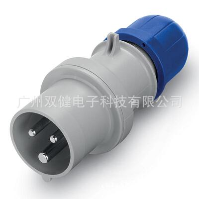 213.1633SCAME防水工业插头16A-6h/3PIP44意大利cee插头