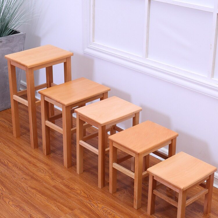 实木方凳全实木木头板凳学校家用登子小矮凳木凳餐饭凳四脚凳