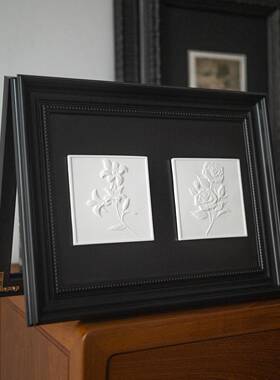 免打孔风配电箱盖板遮挡多装媒体浮法OLS式复古中古雕挂画电表箱