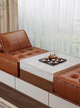 意简豆腐块沙发小米户型客厅自由式组合科技皮落地LNM懒人榻榻极