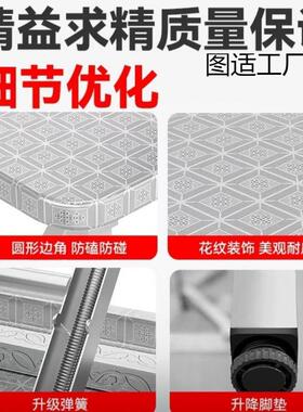 折叠桌锈不钢圆转盘饭店大摆排档流桌水席摊ZEV家用吃饭圆形餐桌