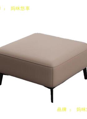 用沙方凳沙单MYI发正方形小沙发家可做棋牌室沙发脚踏延发长拼接