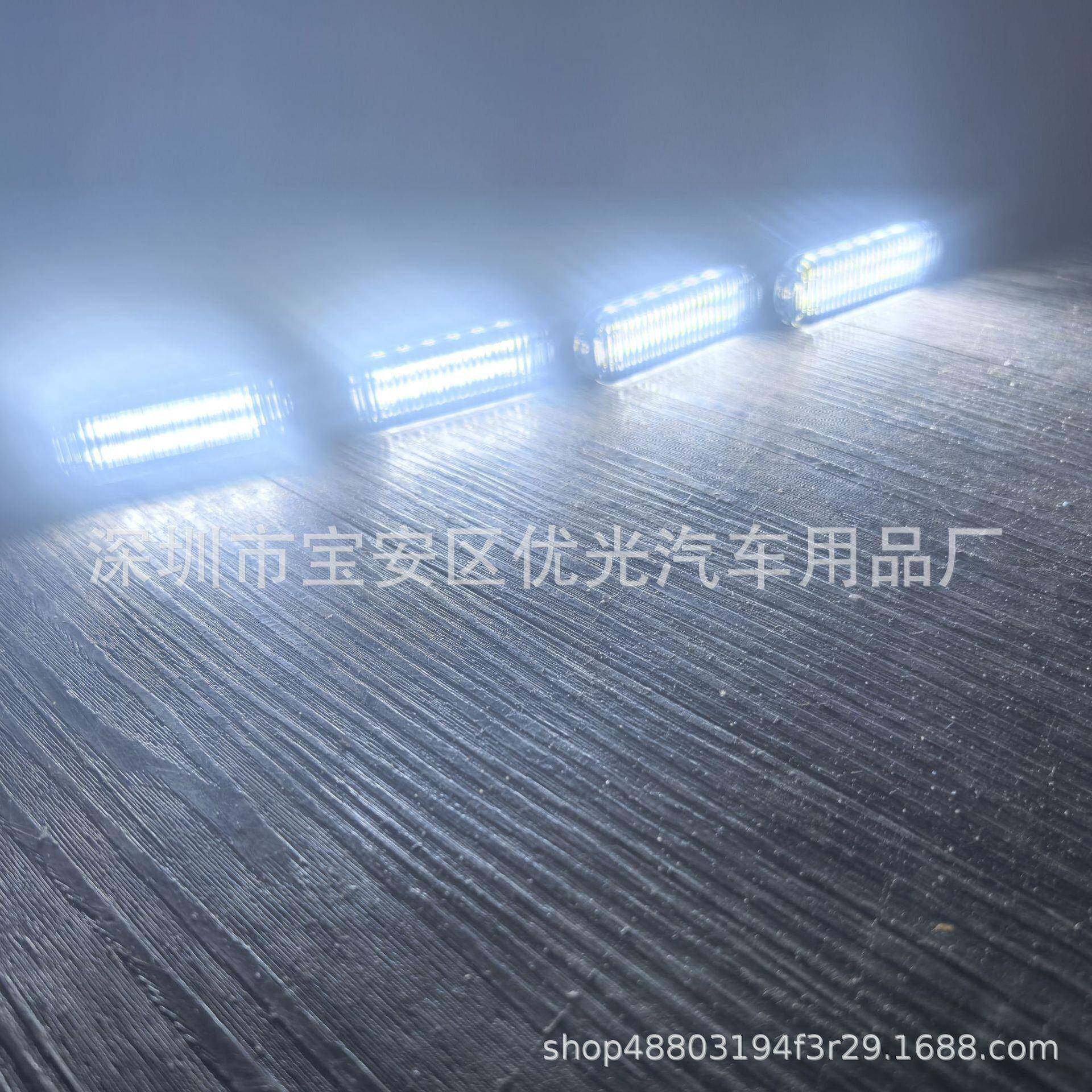 新款豹普拉多霸道RANG格ER方程游侠URE吉姆尼骑中网栅装饰led小黄