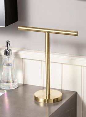 A9L3钢0打4不锈立式浴室毛巾架厨抹布挂免孔浴室洗漱台置物架RSS