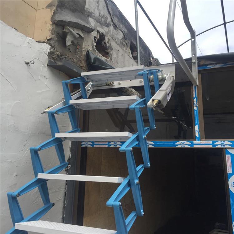 新款上家用阁楼伸缩梯翻折升叠壁挂降子隔层379吊铺收缩梯室内室