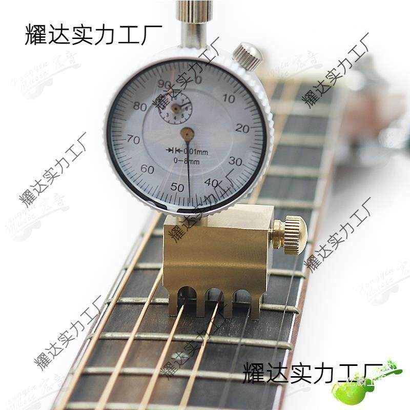 度电吉他琴弦距尺高测量显百分HDR木表工作室数手工制琴维修保养