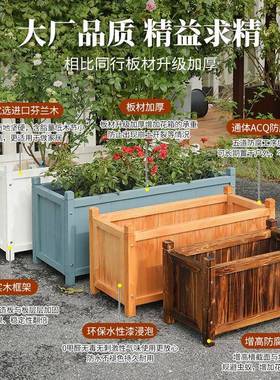 室内台蔬种植箱种蔬菜植工艺品专用箱家庭长DCG花菜盆长方形木阳