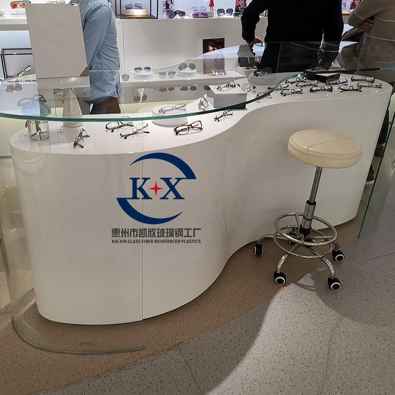 玻台璃厂钢前展盘厅商品展示台售楼处地产展厅楼异型桌子STC源头