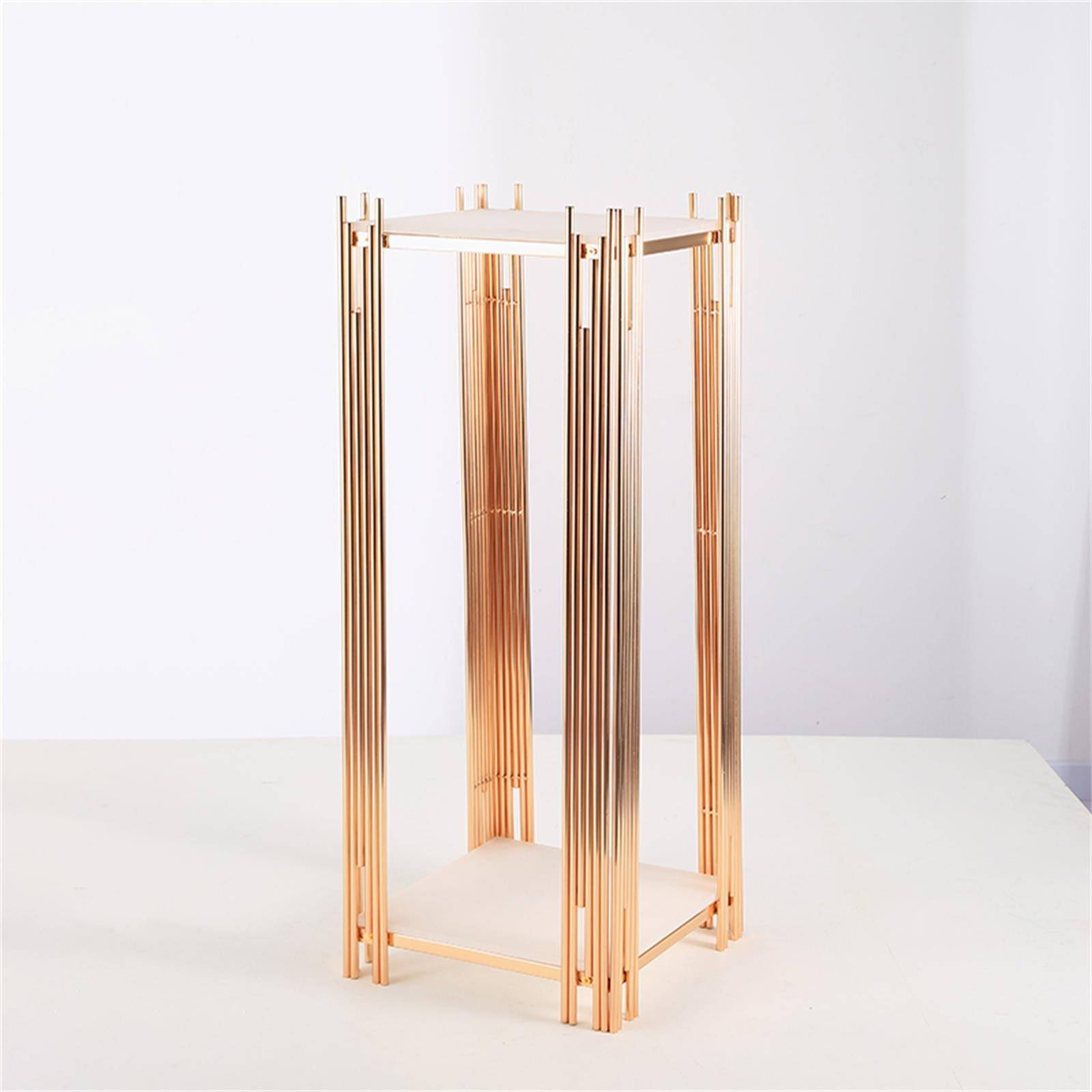 欧式艺摆件轻CVA奢客厅落地摆装饰架婚件礼现场置物架花架摆放铁