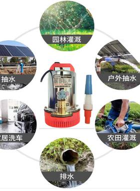 船用2v直0流微型潜36363水泵24v不锈V钢直流泵648v通用家1用抽水