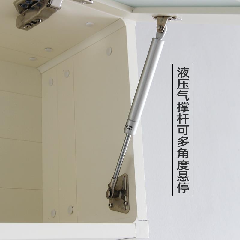 W卫6防太空铝上翻水玻璃门吊浴室生间墙上储物柜厨房壁柜OEY挂墙