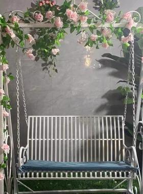 户外吊椅阳双台椅内秋千椅人47942家用庭院铁摇艺秋千休室闲摇椅