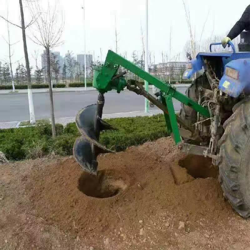 拖拉机挖坑机植洞打树挖坑打机地钻农撒粪用机加厚钻头XUJ眼机